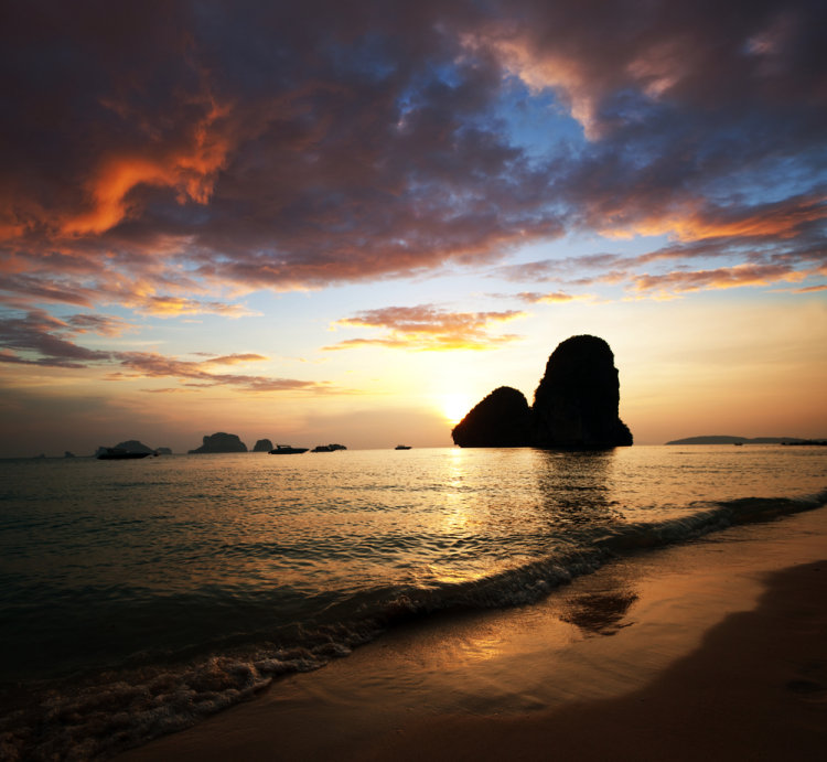 Krabi - Thajsko, západ slunce